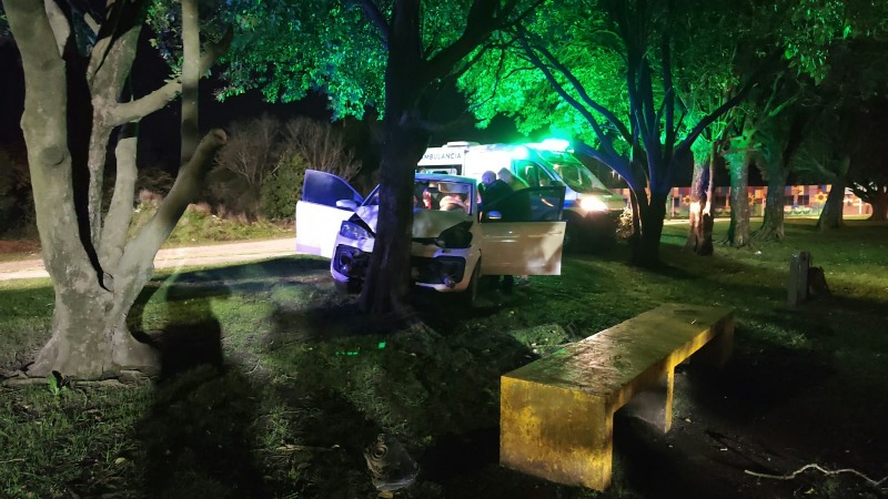 Extra�o siniestro vial en la bicisenda de Sierras Bayas